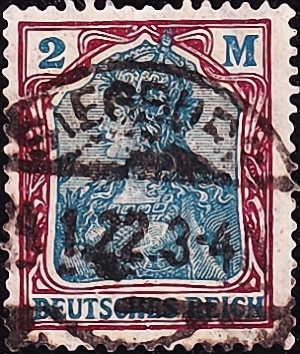Германия , рейх . 1920 год . Имперская корона , 2m . 2,30 фунтов.(3) 